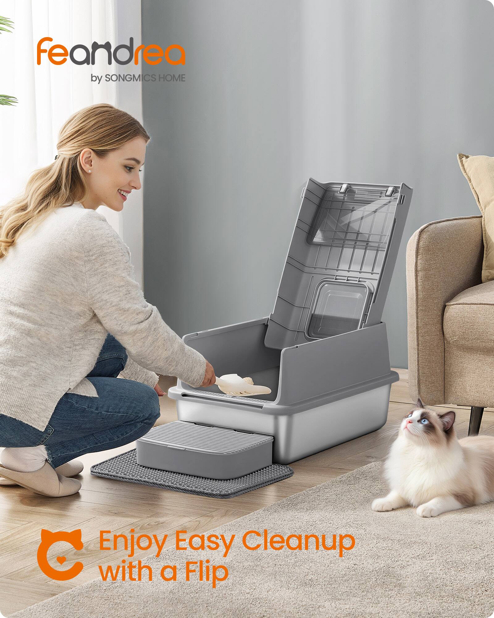 feandrea by SONGMICS HOME

Enjoy Easy Cleanup with a Flip