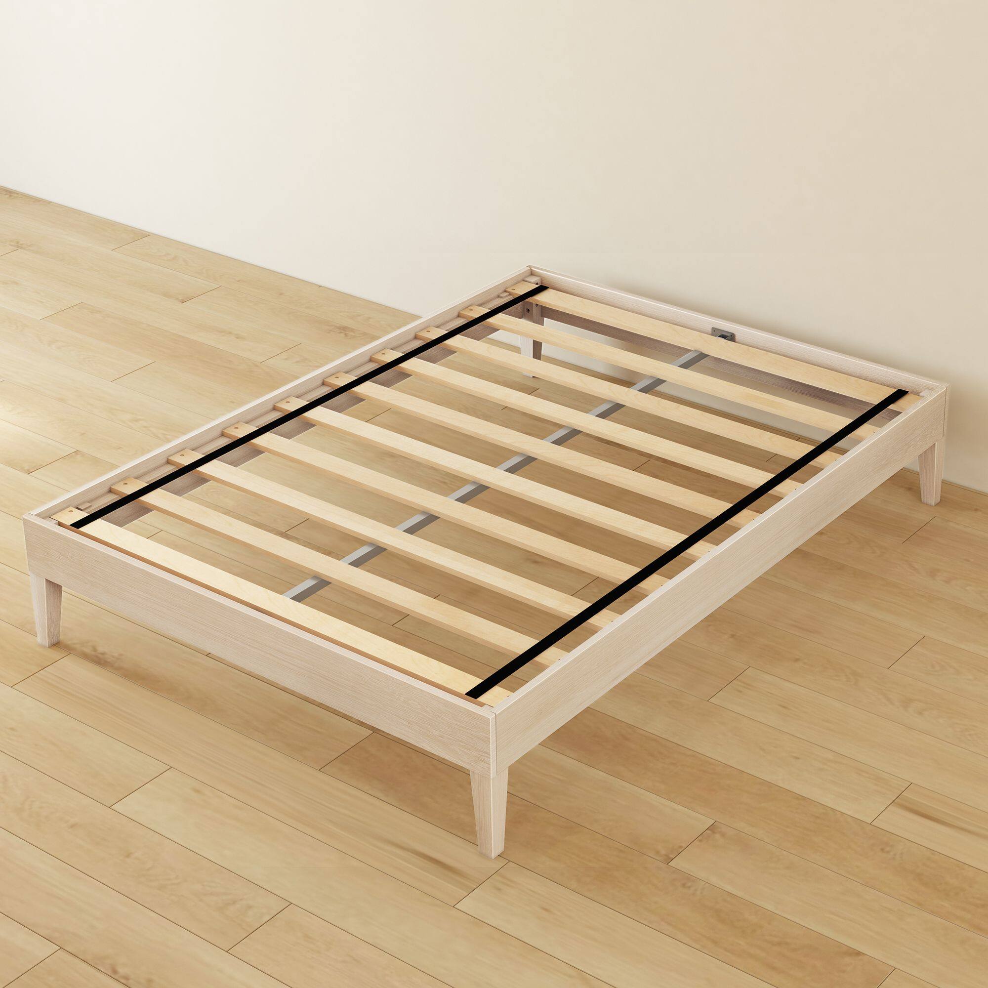 Alt View 5. Grain & Grove - Bear Platform Bed (Full), Oak Embossed Natural - Natural.