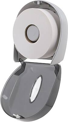 Alt View 1. Georgia-Pacific - Georgia Pacific Jumbo Jr. Toilet Paper Dispenser by GP PRO - Translucent Smoke.