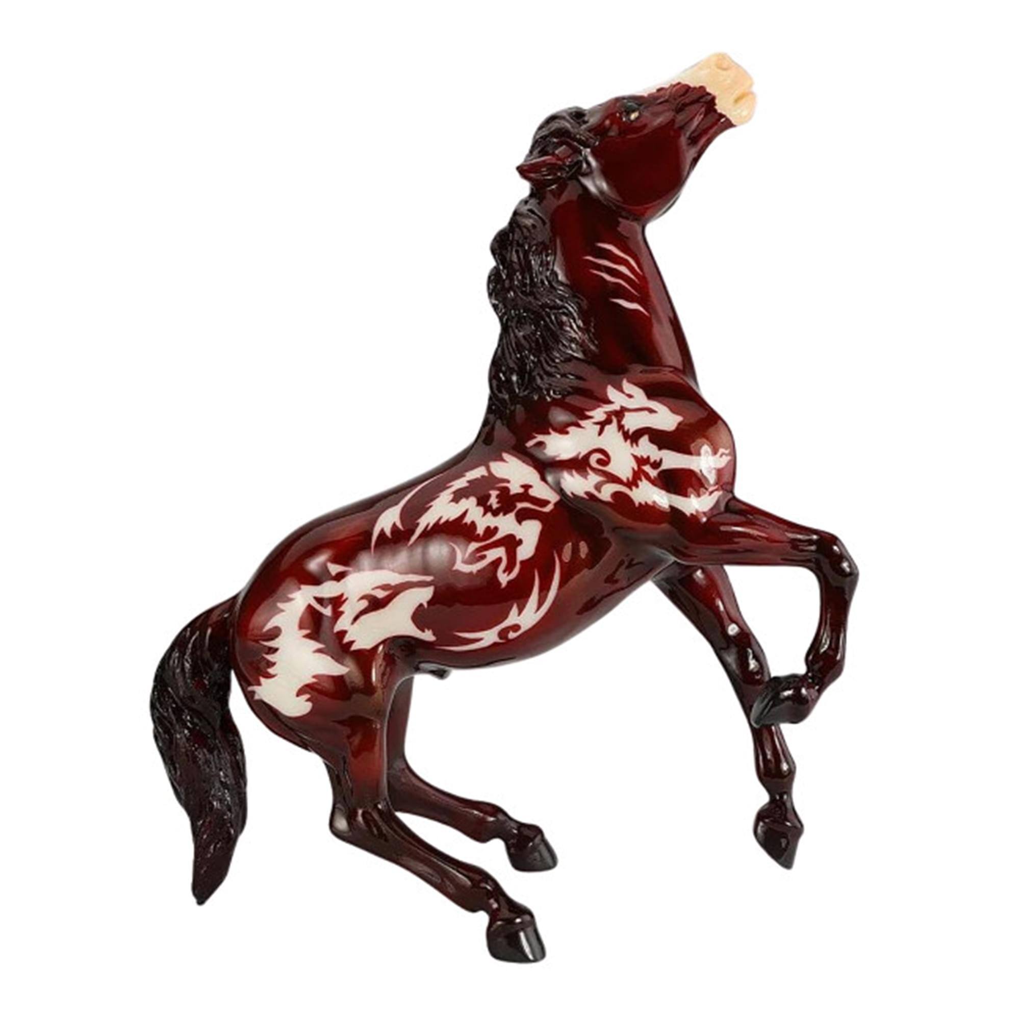 Front. Breyer - Breyer 1:9 Scale Model Horse | Beowulf 2024 Halloween Horse - Red.