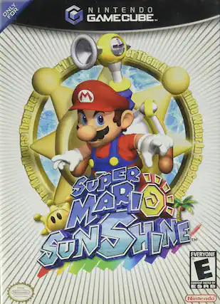 ONLY FOR NINTENDO GAMECUBE™ er Than Them A M Than Eve Eve inkle Than Water es @asMoreesThanti Moves In Mo The HasMore SUPER MARIO SUNSHINE EVERYONE™ E CONTENT RATED BY Official ESRB Nintendo Seal of Quality Nintendo - E (Everyone)