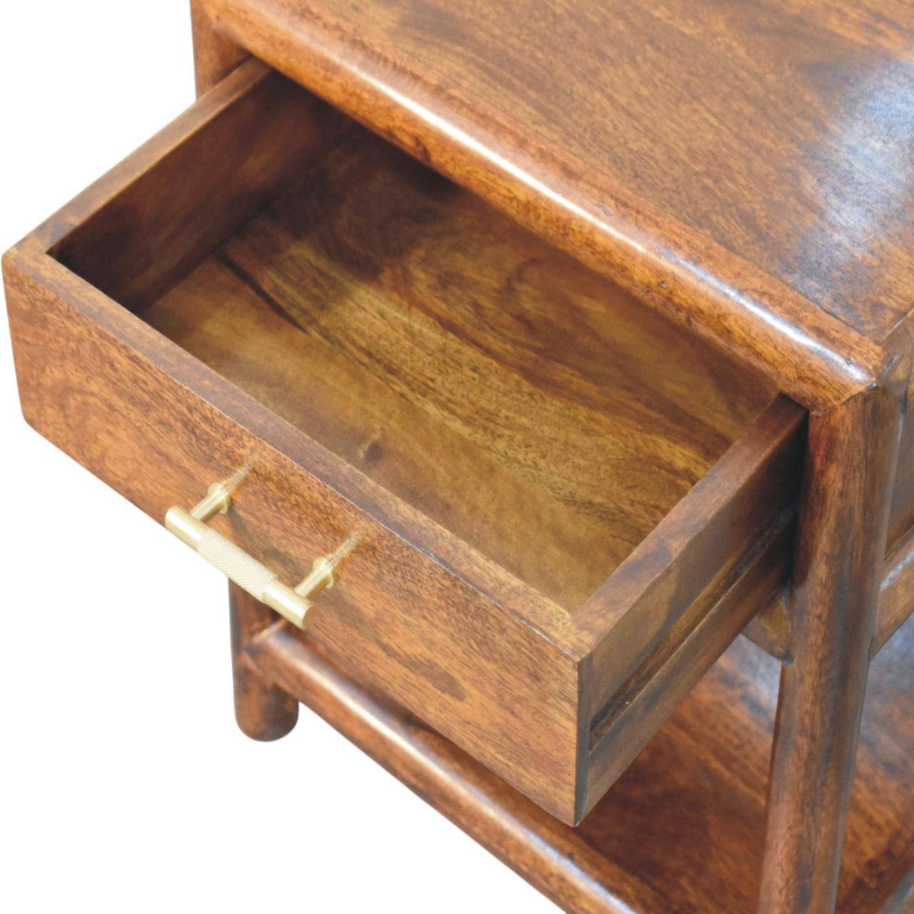 Alt View 2. Artisan Furniture - Artisan Furniture Solid Wood Regency Chestnut Nightstand, 1 Drawer - Chestnut.