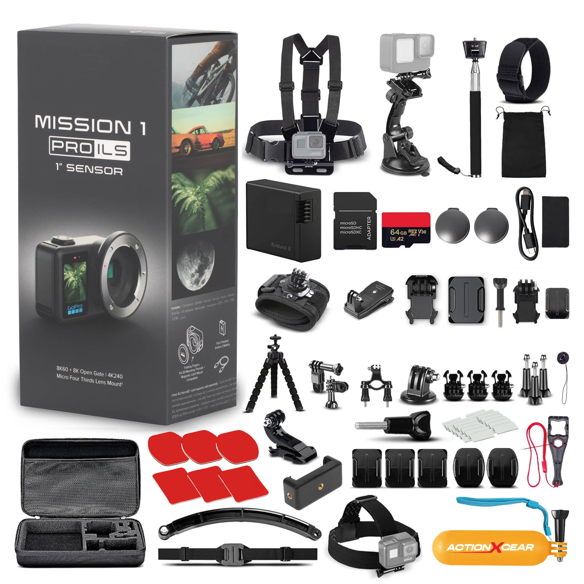 MISSION 1 PRO ILS 1" SENSOR

Enduro
micro60 micro50HC ADAPTER microSCINO
64GB UA2
GORD
XSS.
8K60 8K Open Micro Gate 4K240 Four Thirds Lens Mount
IN Water
REEN
ACTIONXGEAR