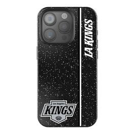 Keyscaper - NHL - Los Angeles Kings Sidebar Bling iPhone Case - 14 - Black