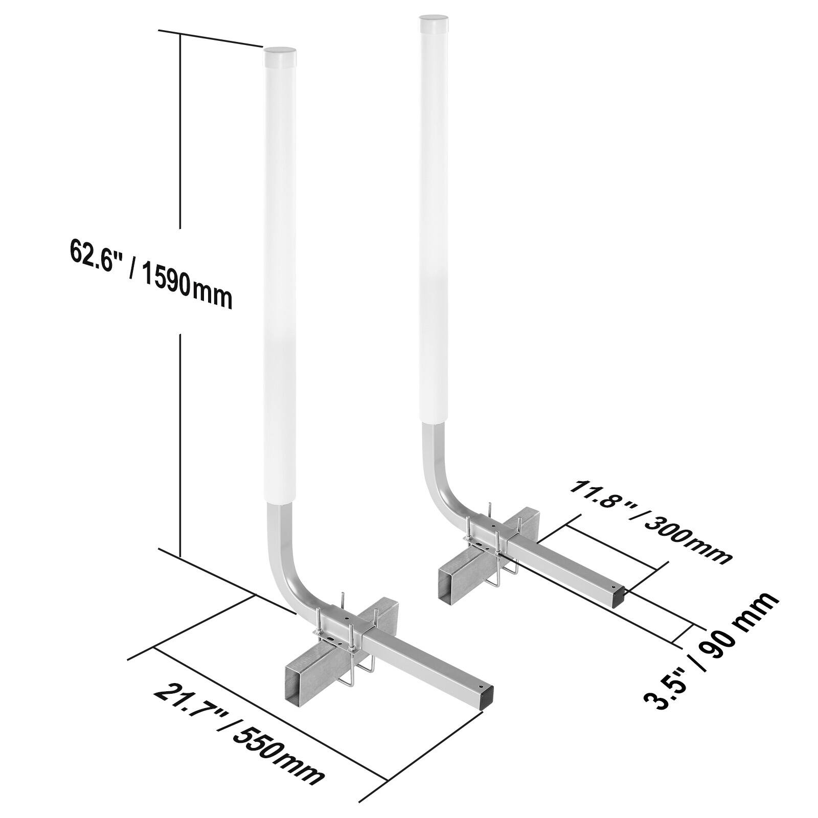 62.6" / 1590mm  
21.7" / 550mm  
11.8" / 300mm  
3.5" / 90mm  
90mm