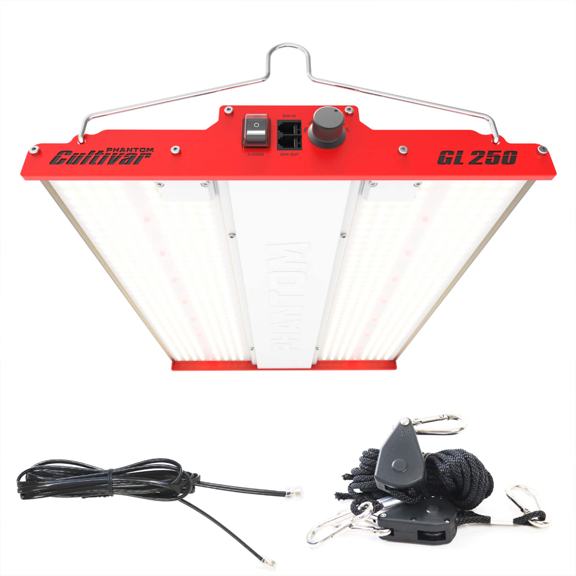 PHANTOM Cultivar - GL250 250 Watt 120 Volt LED Aluminum Grow Tent Plant Light - Red