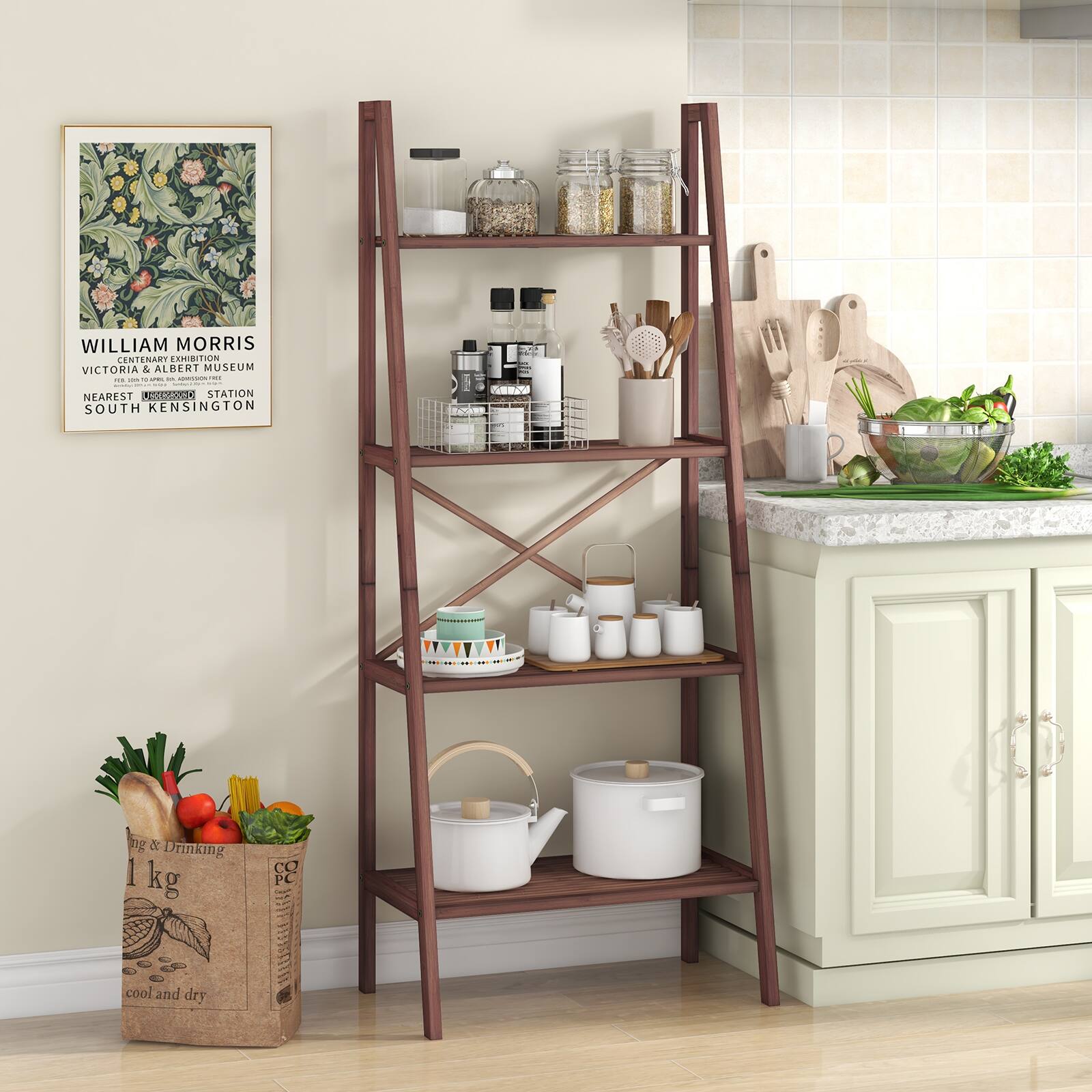 WILLIAM MORRIS  
VICTORIA & ALBERT MUSEUM  
CENTENARY EDITION  

NEAREST UNDERGROUND STATION  
SOUTH KENSINGTON  

FOR DETAILS WRITE TO:  
VICTORIA & ALBERT MUSEUM  
SOUTH KENSINGTON  
LONDON, S.W.7  

1 kg  
cool and dry