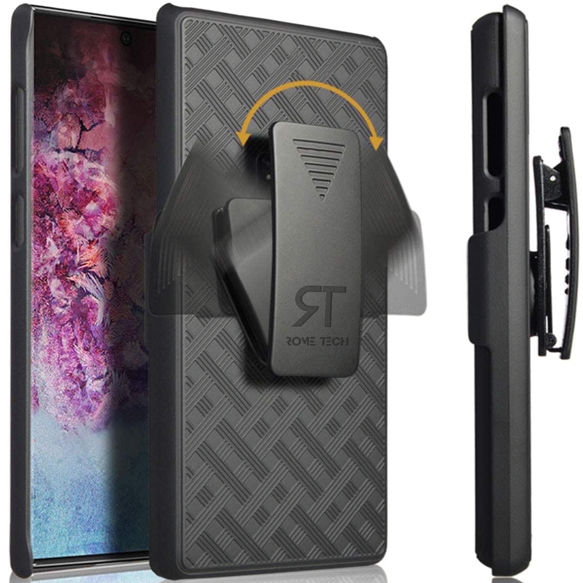 RomeTech - Shell Holster Combo Case for Samsung Galaxy Note 10+ - Black