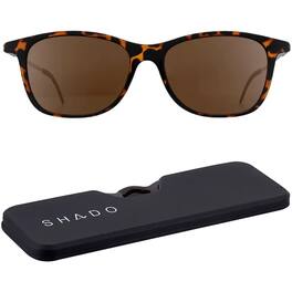 ThinOptics - Menlo Park Polarized Sunglasses with Case - Shiny Tortoise/Brown