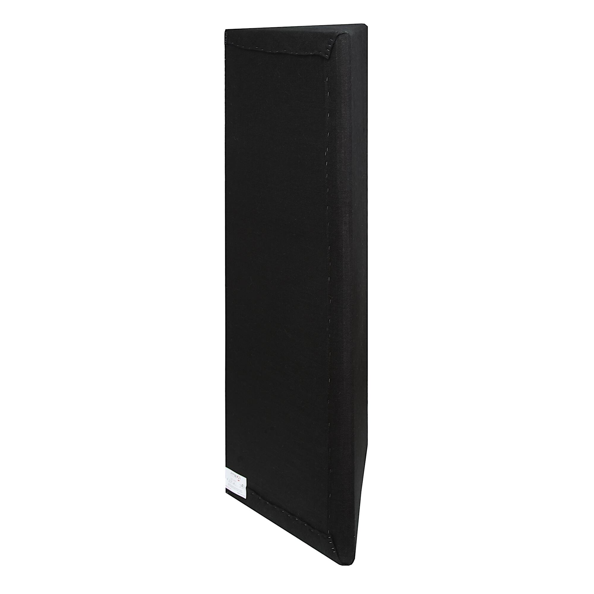 Angle. ATS Acoustics - Corner Bass Trap, Full Frequency Range, NRC 1.60, 24" x 48" x 13" - Black.