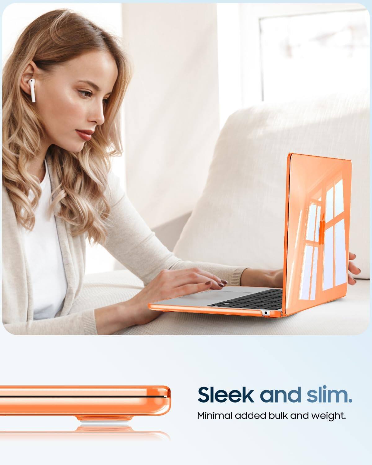 Sleek and slim.  
Minimal added bulk and weight.