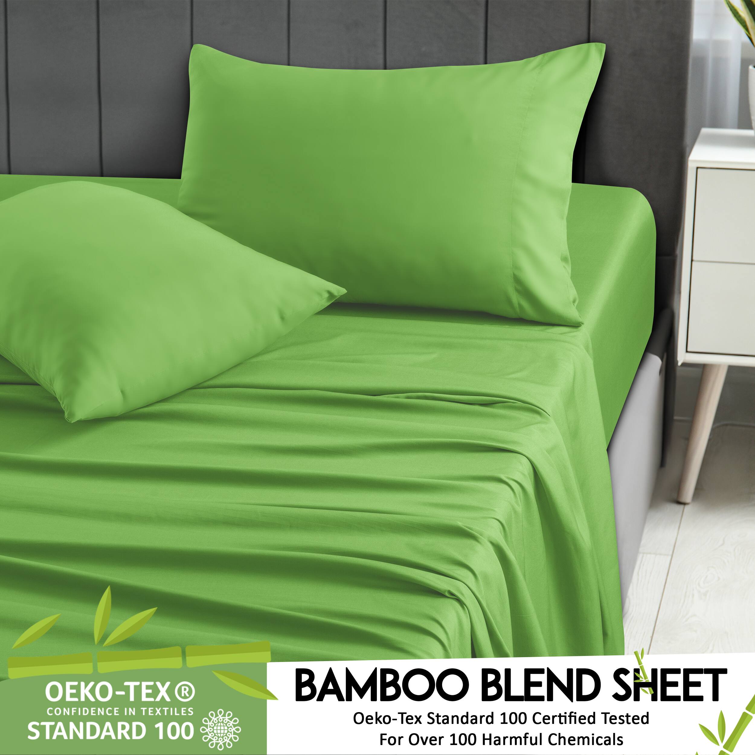 -TEX R CONFIDENCE IN TEXTILES STANDARD 100 BAMBOO BLEND SHEET Oeko-Tex Standard 100 Certified Tested For Over 100 Harmful Chemicals