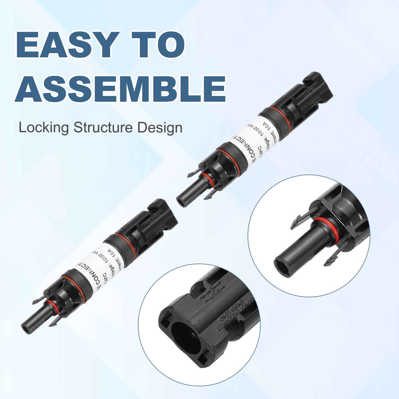 EASY TO ASSEMBLE  
Locking Structure Design  

JM 10A  
Design 1000 d  
Sitage: quai CONNECT AFC E 10A 1000 ECT  
itage: rrent: CONNECT AFC  

10A 1000 ECT  
CONNECT AFC  
ESdan