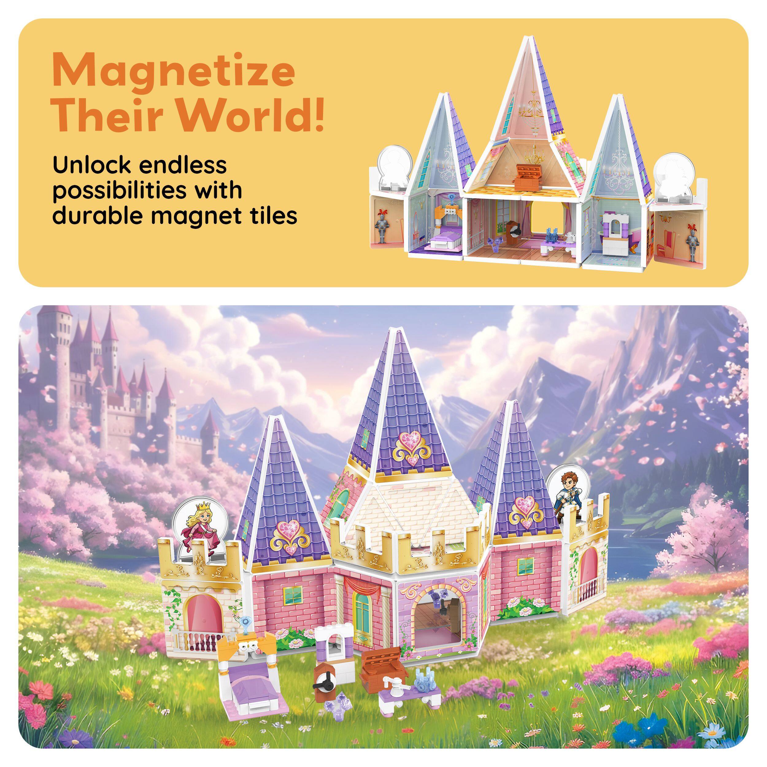 Magnetize Their World!  
Unlock endless possibilities with durable magnet tiles