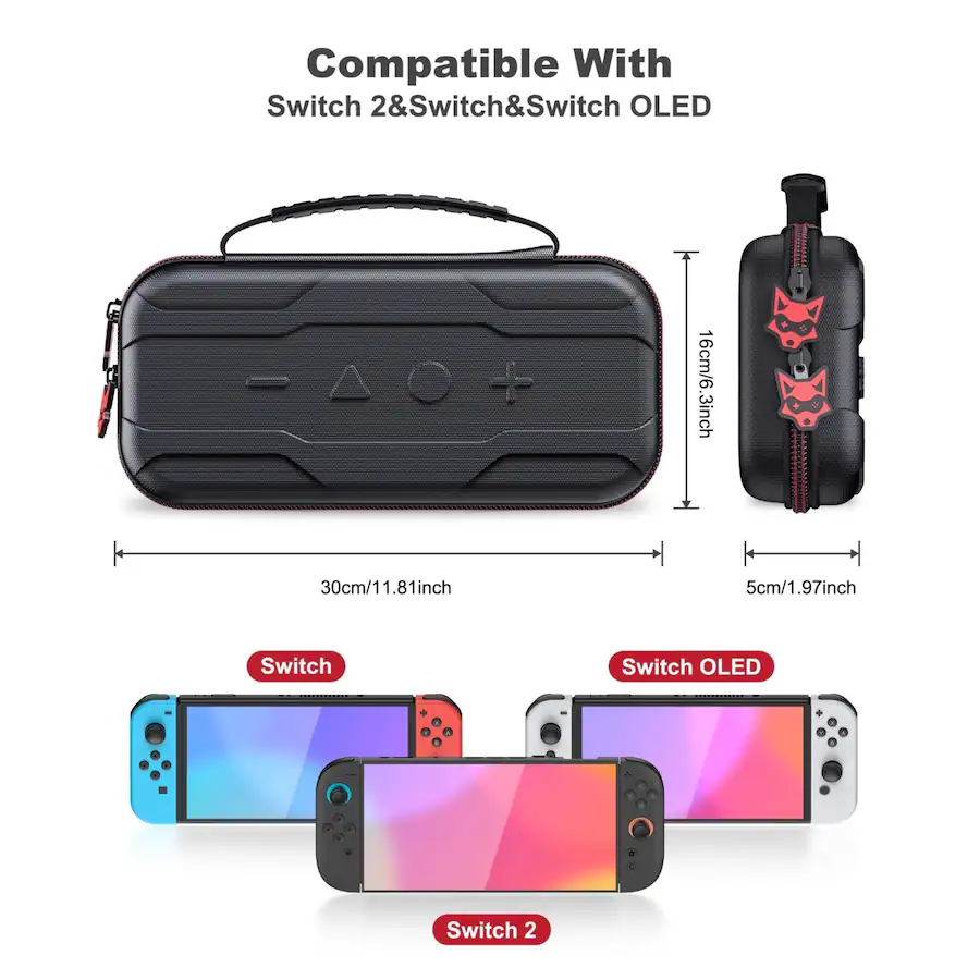 Kitcheniva Portable Hard Shell Carrying Case For Nintendo Switch 2 2025 ...