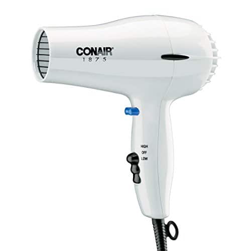 Vulpecula Spade - Conair 247W White Compact Hair Dryer - 1875W