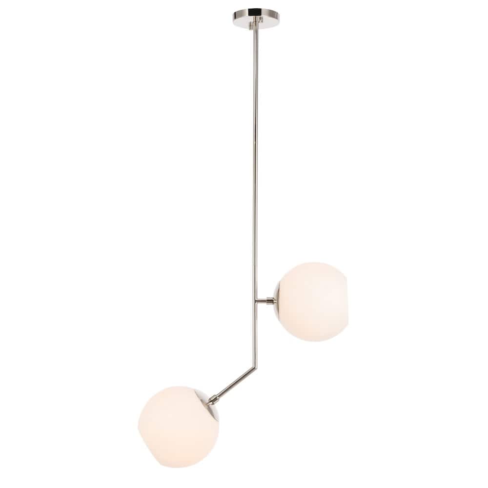 Living District - Ryland 2 Light Pendant - Chrome And Frosted White Glass price history on PriceWatchPro