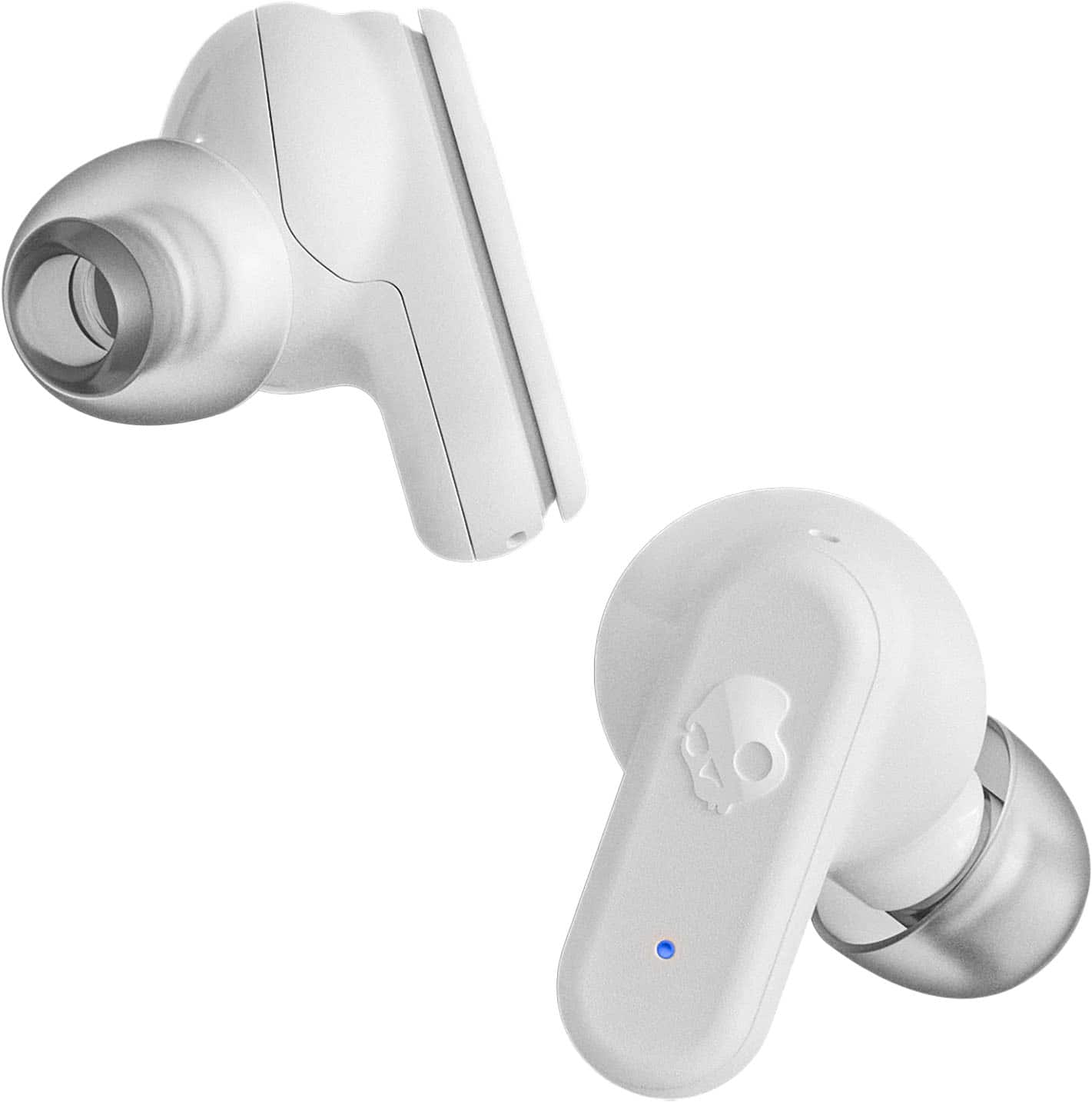 Angle. Skullcandy - Dime 3 True Wireless In-Ear Earbuds - Bone/Orange.