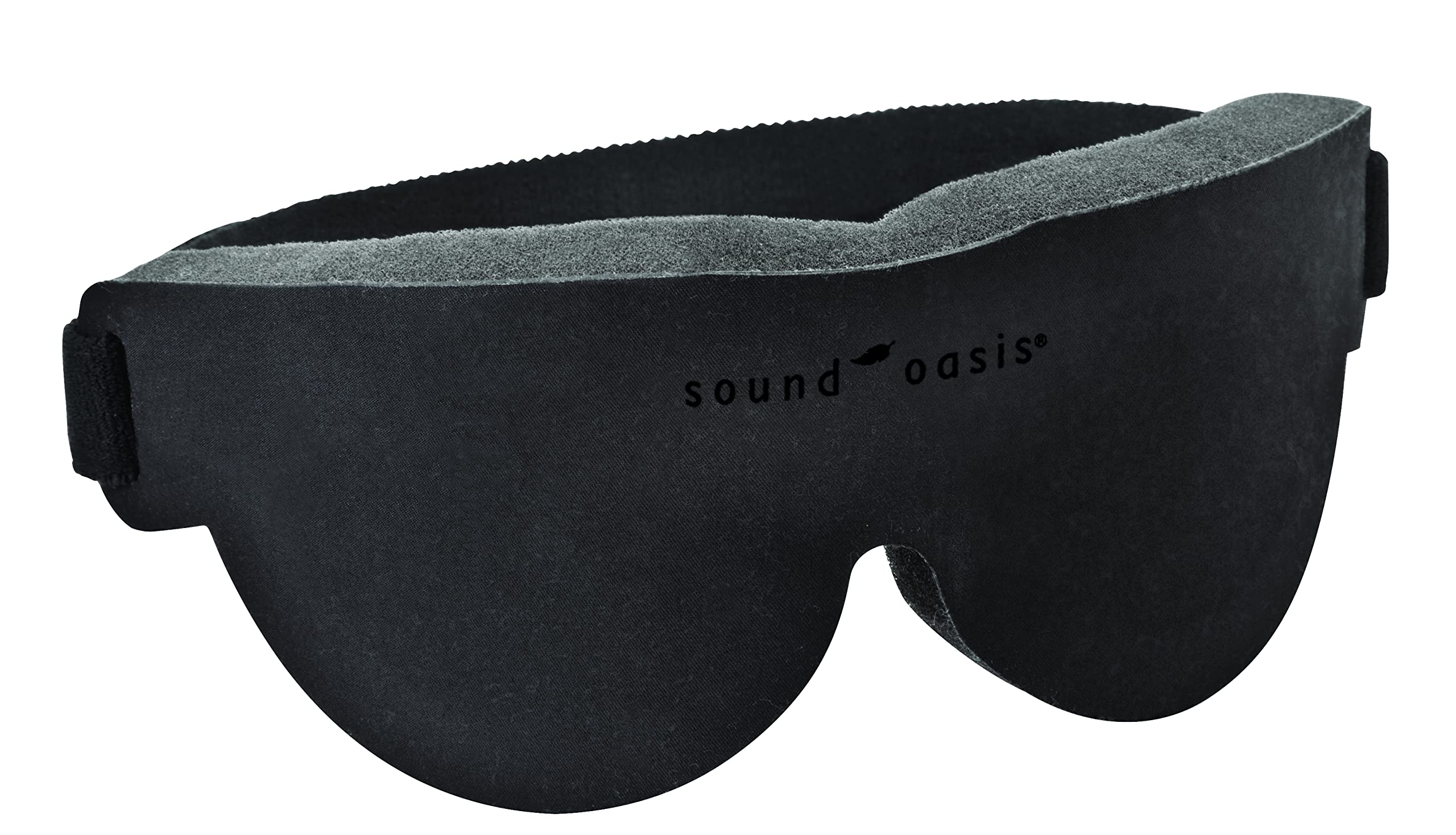 Sound Oasis - Glo to Sleep Eye Mask for Adults, Sleep Aid for Men & Women, Deep REM Sleep, Fast Sleep, 100% Light Blocking - Black