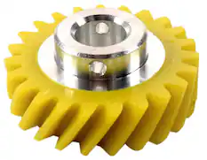 Front. HQRP - Mixer Worm Gear Replacement W10112253 for KitchenAid Whirlpool Stand Mixer K45SS K5SS KSM90 - Yellow.