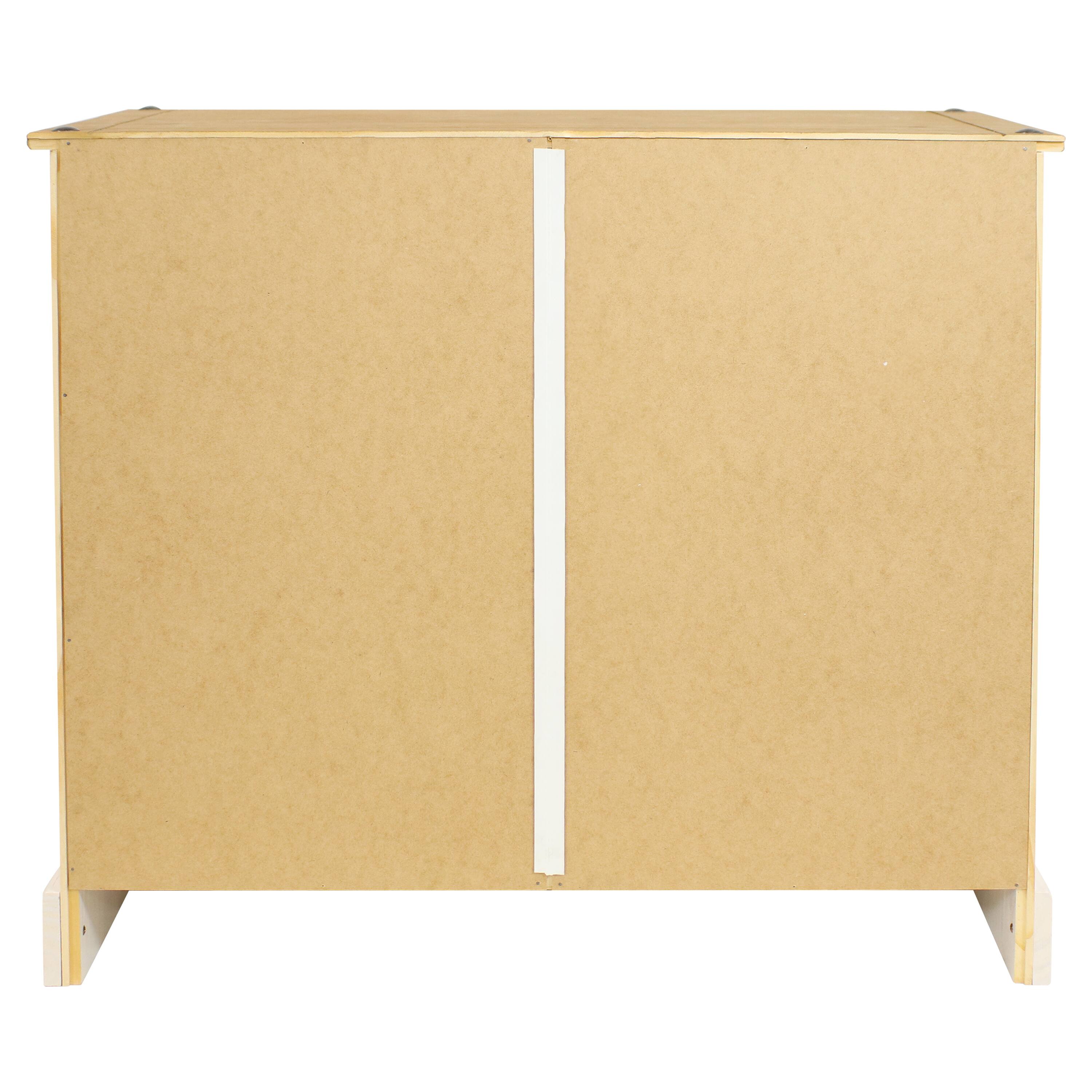 Alt View 10. Sunnydaze - Solid Pine Console Table with Drawer - 31.5 inches H - White.