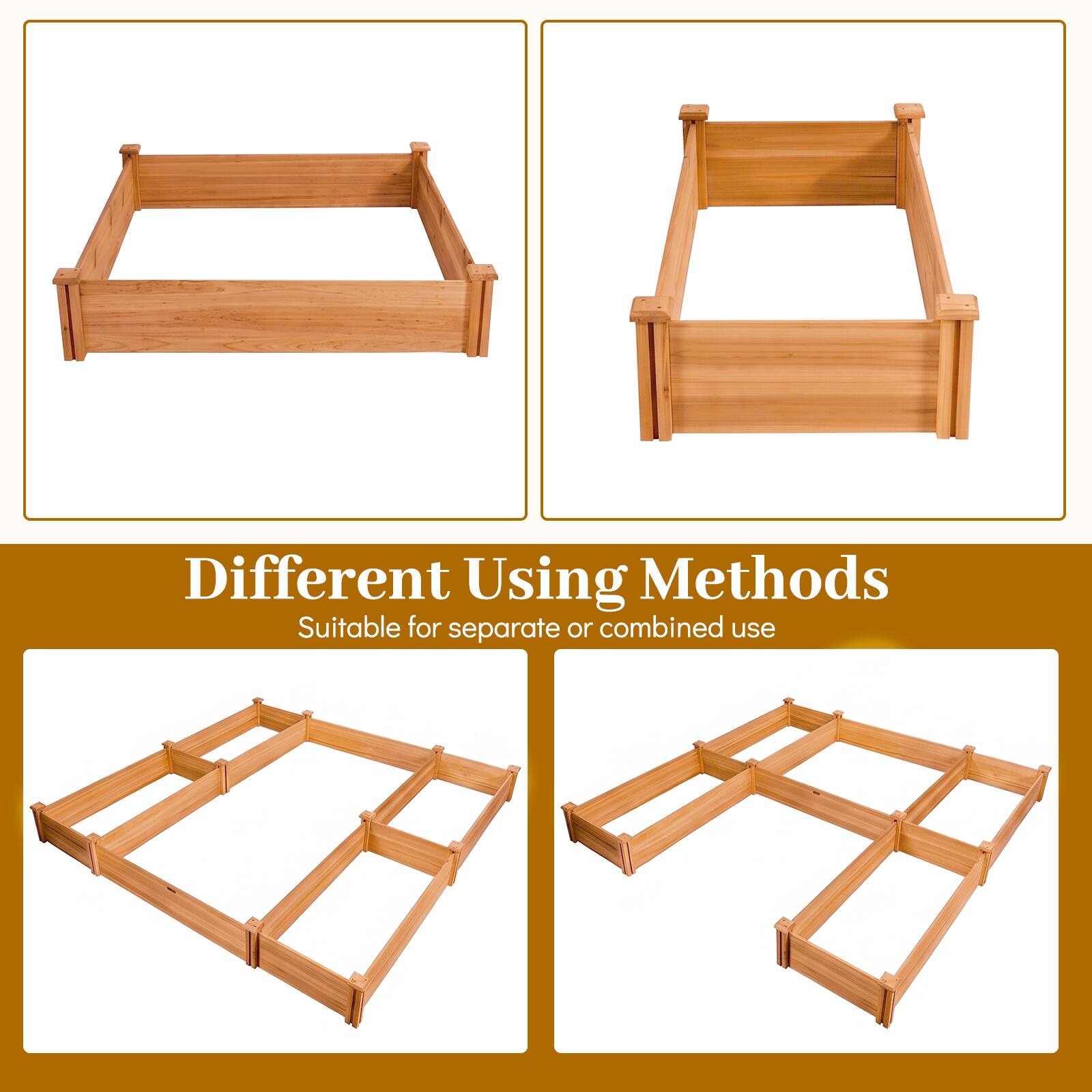 Different Using Methods  
Suitable for separate or combined use