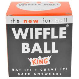 Wiffle Ball - 12" King Regulation Softball Size Curve Training Plastic Ball - White