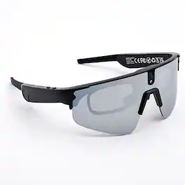 Loheer - AI Smart Glasses with 8MP Camera, 6-Axis Stabilization, Wi-Fi, Bluetooth Calls, Black Lens - Black frame with black lenses - (2026)