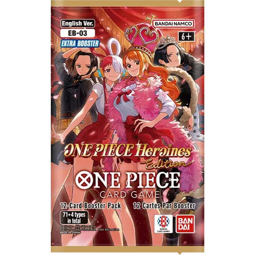 Bandai - One Piece Card Game TCG Heroines Edition 12-Card Booster Pack - English Edition - Extra Booster EB-03 price history on PriceWatchPro