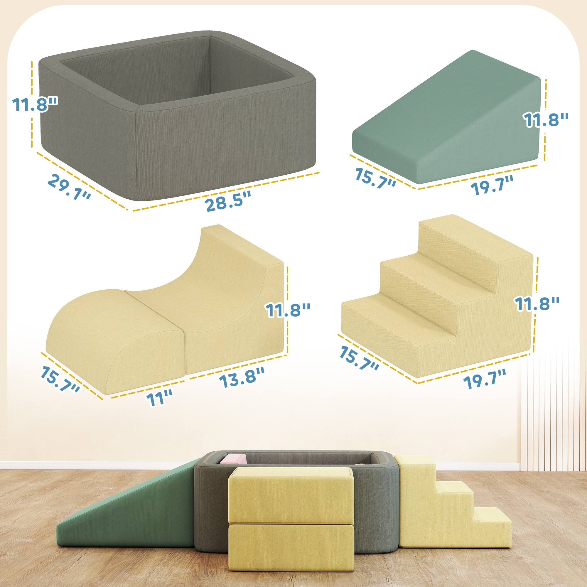 11.8" 29.1" 28.5" 15.7" 19.7" 11.8" 15.7" 11" 13.8" 15.7" 19.7"