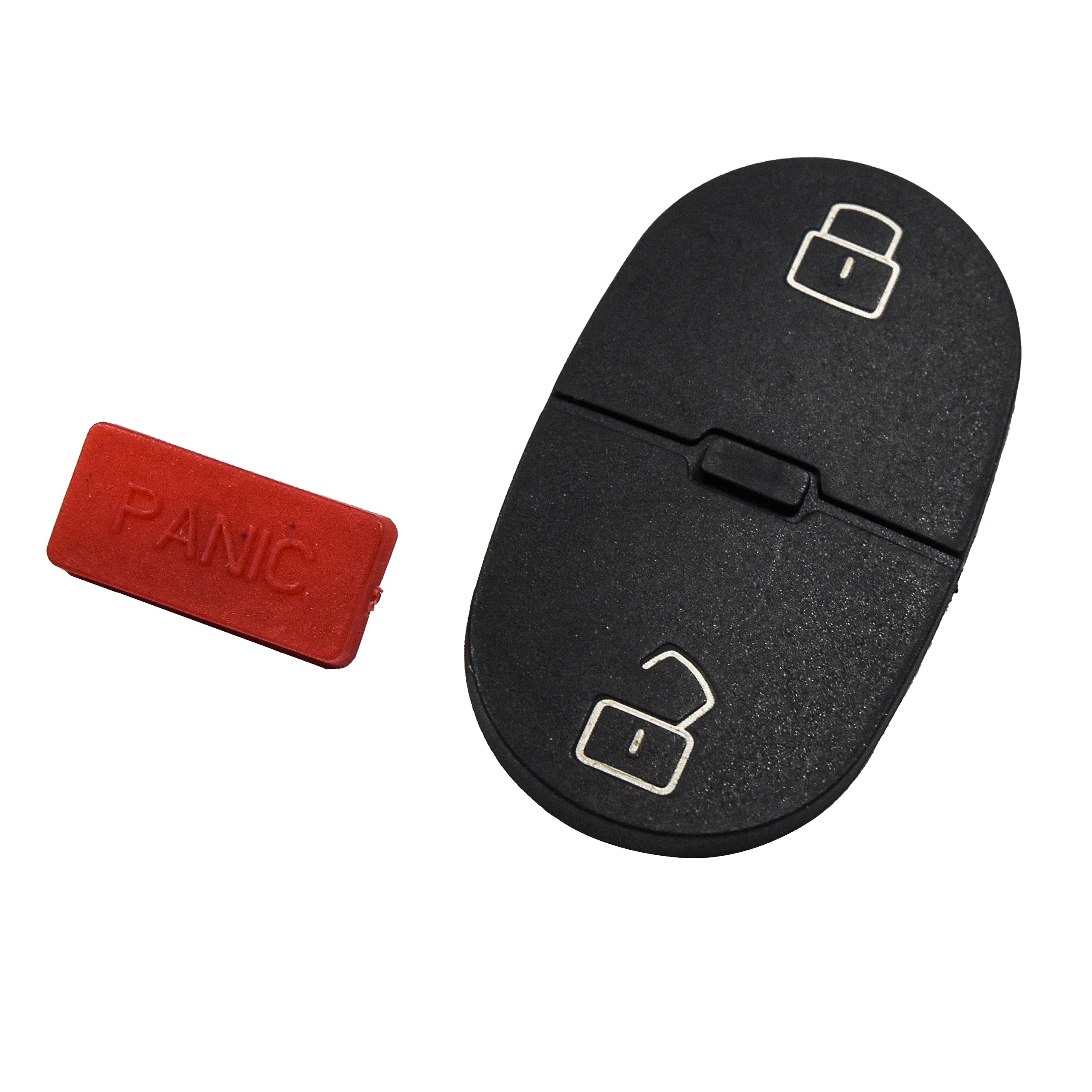 Left. HQRP - 2-Button + Panic Key Fob Button Pad Replacement for VW Jetta Golf Rabbit GTI MK4 Flip Remote - Black.