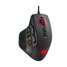 REDRAGON - M811 Wired RGB MMO Gaming Mouse 10000 DPI Remapping Keys - Wired - Black