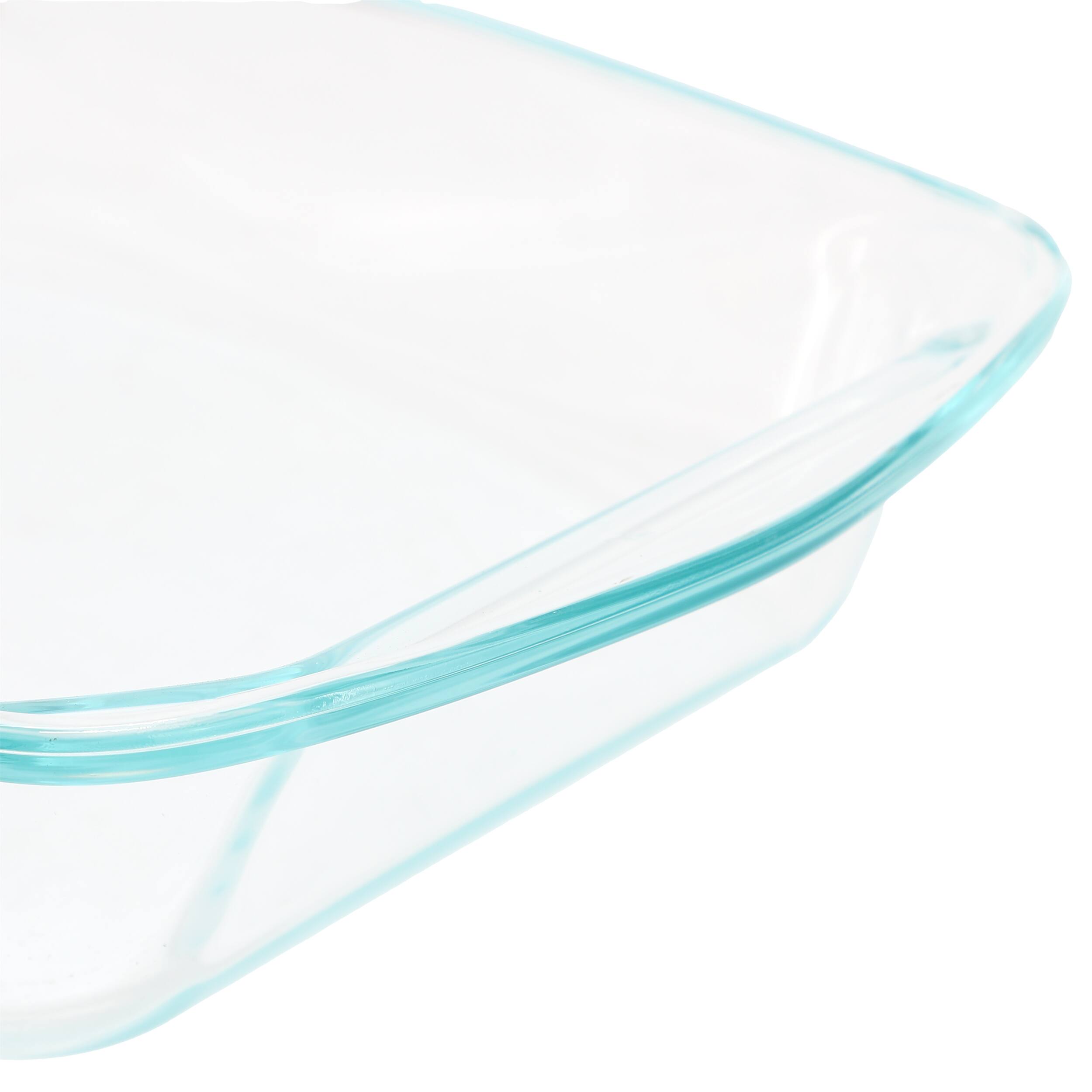 Alt View 2. Gibson - Soho Lounge Carnegie Hill 16 inch x 11 Inch x 3.1 Inch Tempered Glass Multi Purpose Pan with Built in Handles - Clear.