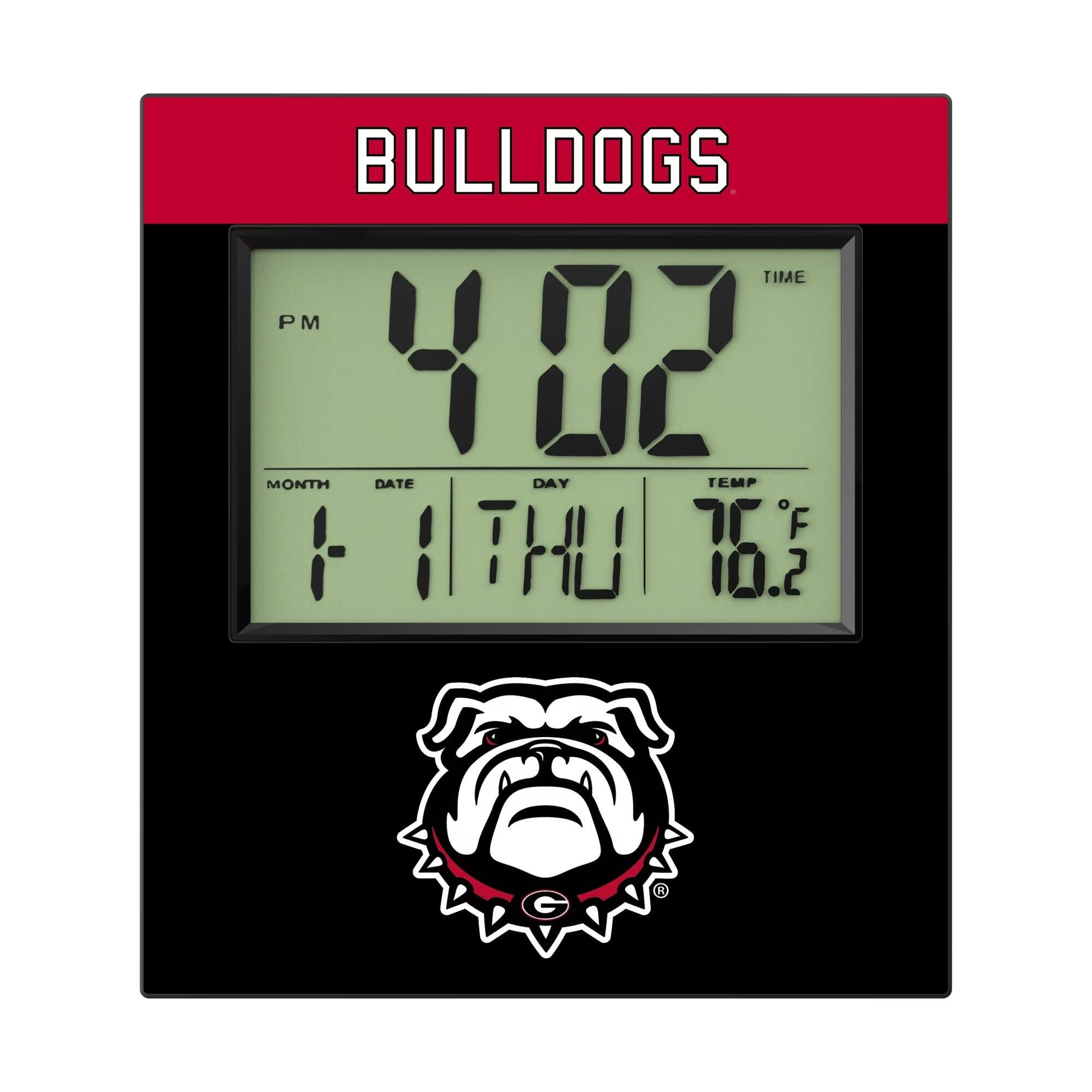 BULLDOGS  
TIME PM 4:02  
MONTH 1  
DATE 1  
DAY THU  
TEMP 76.2°F