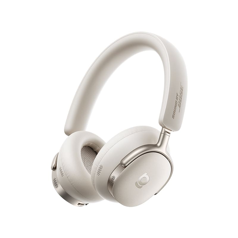 Baseus - Inspire XH1 Adaptive Noise Cancelling Headphones, Sound by Bose, 100H Playtime, Hi-Res Audio - White