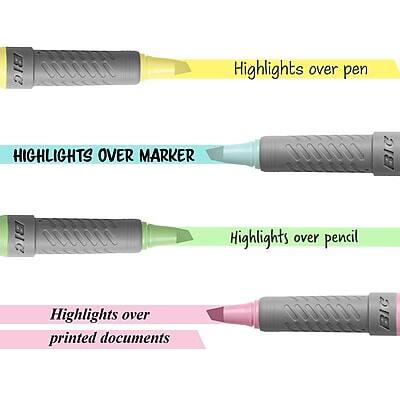 - Highlights over pen
- Highlights over marker
- Highlights over pencil
- Highlights over printed documents