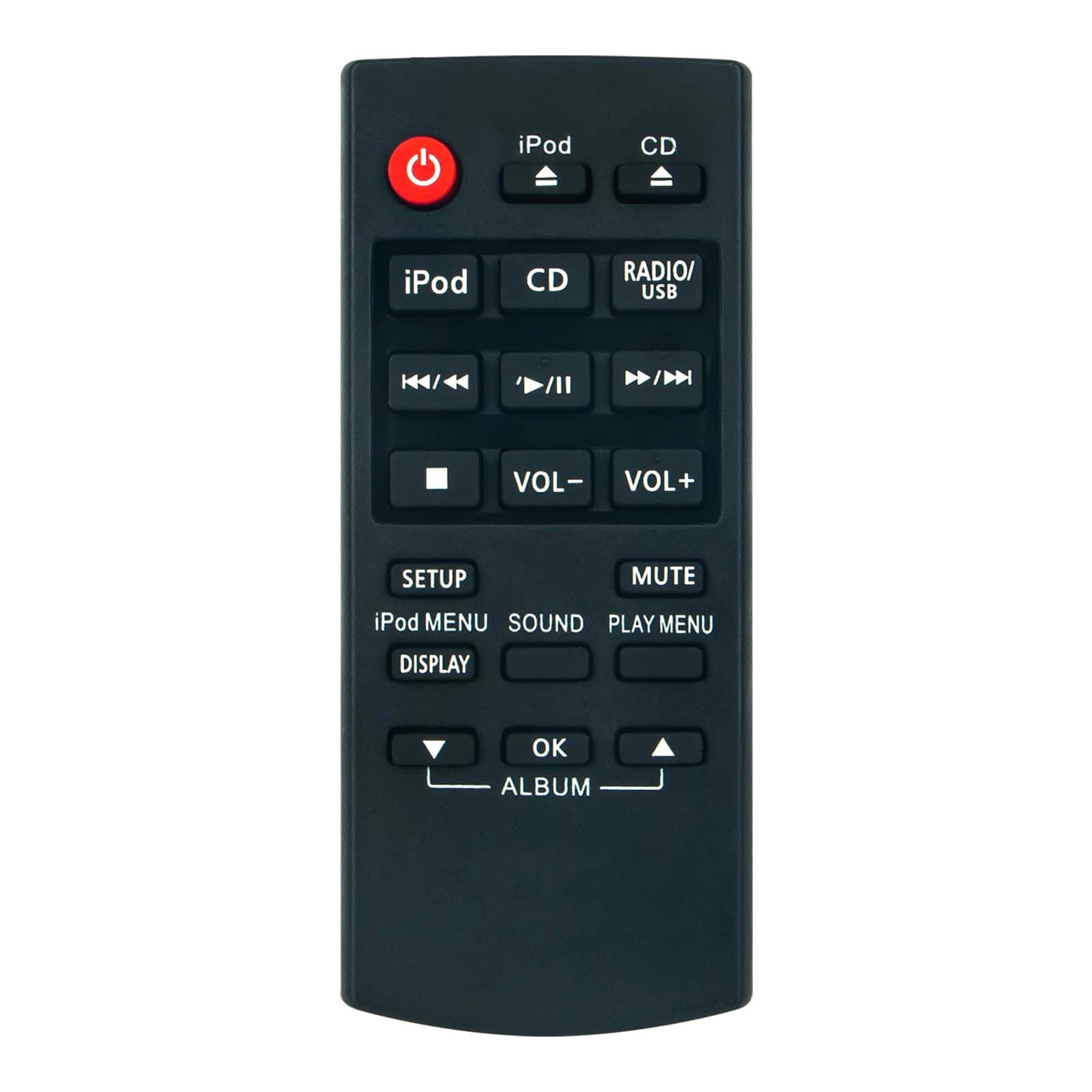ZdalaMit - Replacement Remote N2QAYC000057 fit for Panasonic Compact Stereo System SC-HC37 SC-HC57 SC-HC57DB SC-HC37DB SC-HC37DBEWK - Black