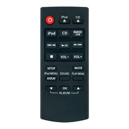 ZdalaMit - Replacement Remote N2QAYC000057 fit for Panasonic Compact Stereo System SC-HC37 SC-HC57 SC-HC57DB SC-HC37DB SC-HC37DBEWK - Black