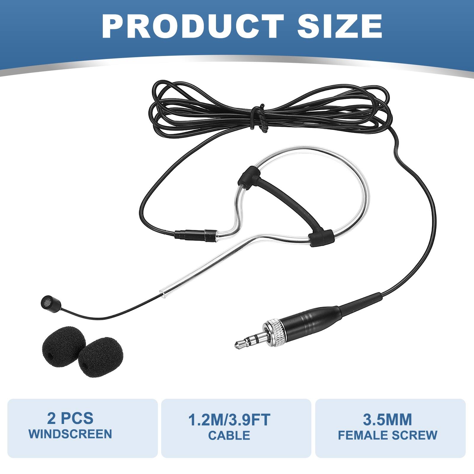 PRODUCT SIZE  
2 PCS WINDSCREEN  
1.2M/3.9FT CABLE  
3.5MM FEMALE SCREW