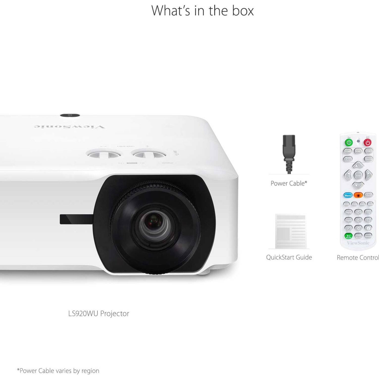 Alt View 26. ViewSonic - LS920WU 1920 x 1200 DLP Projector - White.