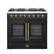 Front. Forno Appliances - 36 in. Wide 6 Burner Galiano 5.36 Cu. Ft. Freestanding Dual Fuel True Convection Range - Black.