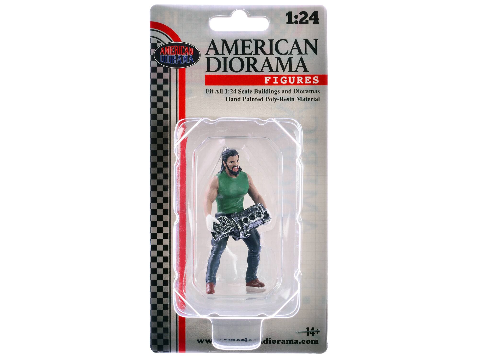 1:24 AMERICAN DIORAMA FIGURES  
Fit All 1:24 Scale Buildings and Dioramas  
Hand Painted Poly-Resin Material  
www.american-diorama.com
