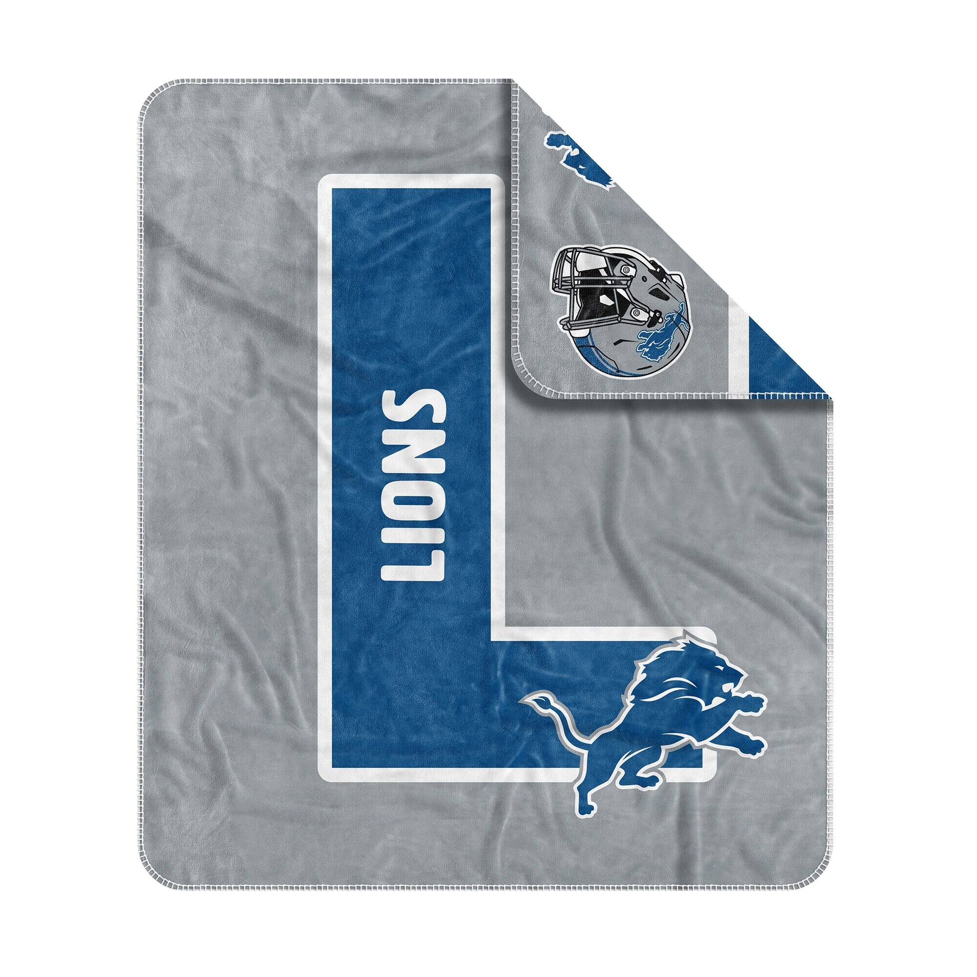 Alt View 2. Logo Brands - Detroit Lions 50- x 60- Dream Weave Throw Blanket - Cobalt.
