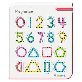 CroJack Capital - Magnatab Playskool Numbers and Shapes | Learning and Sensory Drawing Tool - White