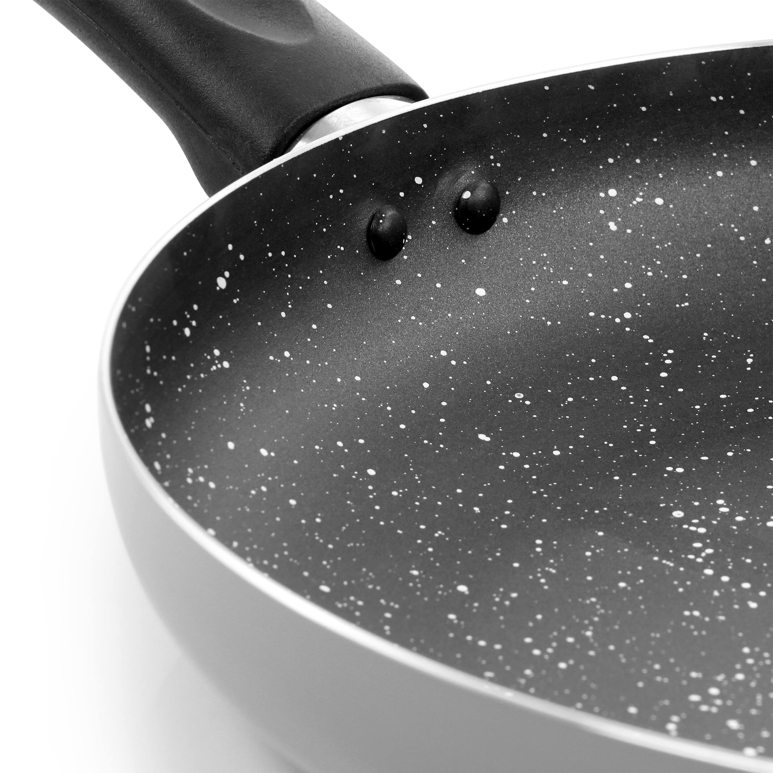 Alt View 3. Oster - Oster Luneta 12 Inch Aluminum Nonstick Frying Pan With Bakelite Handle in Grey - Gray.