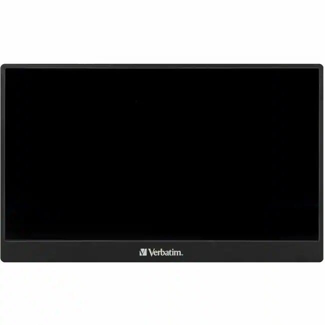 Front. Verbatim - Verbatim Portable Monitor 14"Full HD 1080p - 14" Viewable - In-plane Switching (IPS) Technology - 1920 x 1080 - 16.7 - Black.