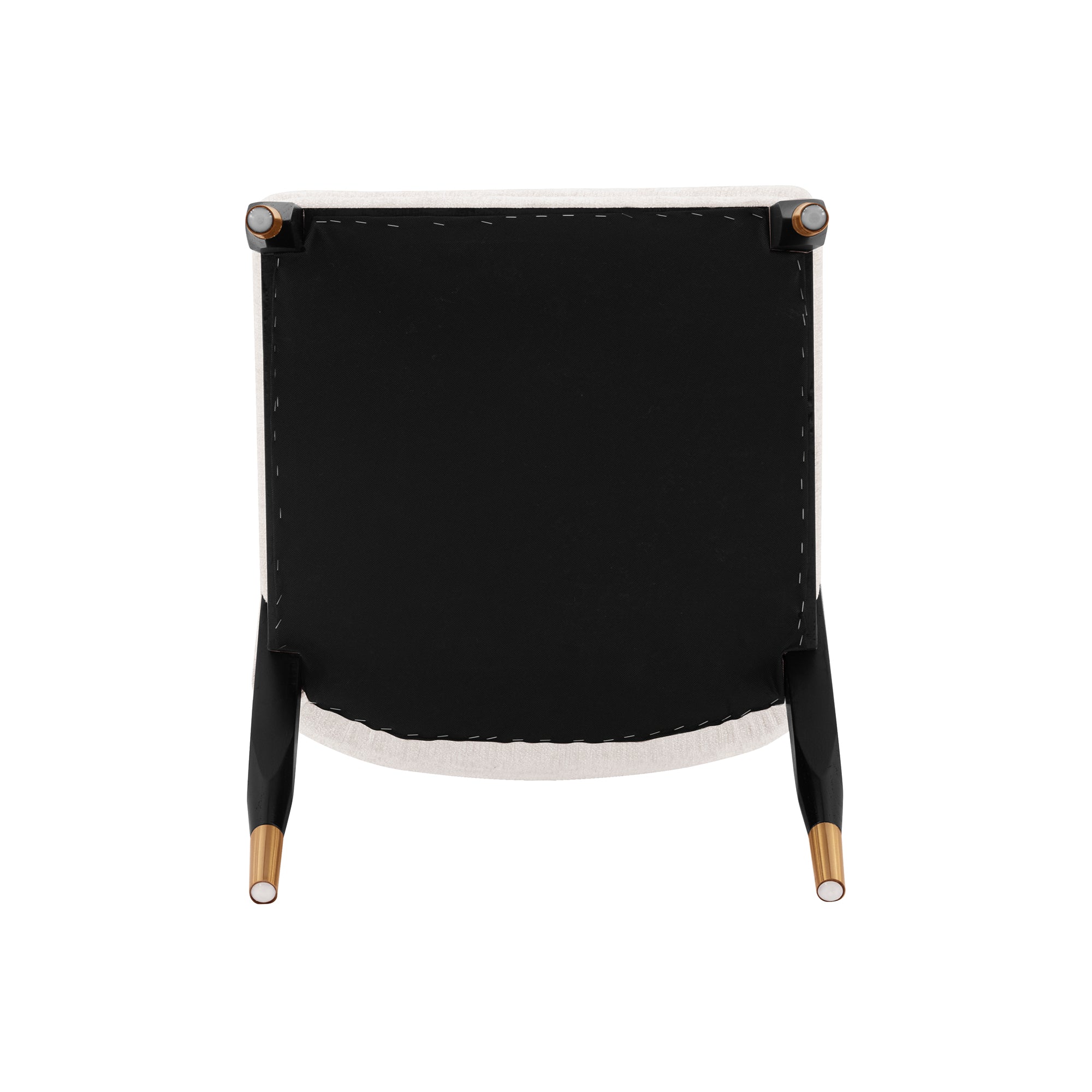 Alt View 6. Manhattan Comfort - Ola Modern Wood Chenille Dining Chair - Cream.