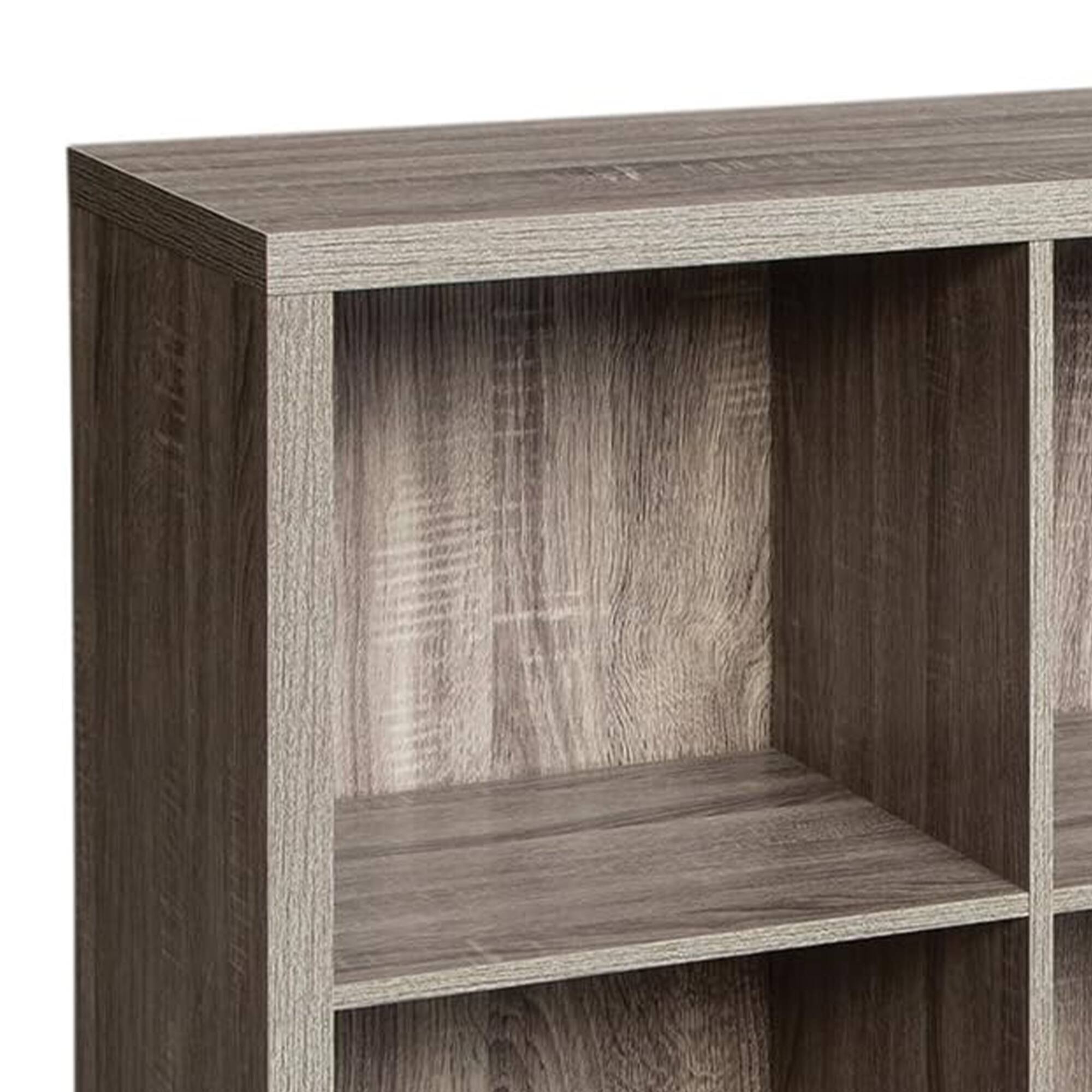 Alt View 10. ClosetMaid - ClosetMaid 4 Cube Storage Shelf Bookshelf Home Organizer with Back Panel, Gray - Weathered Gray.