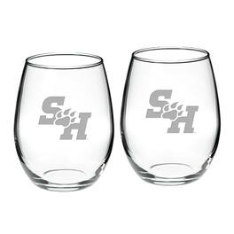 Jardine - Sam Houston State Bearkats 21oz. 2-Piece Stemless Wine Glass Set - Multicolor