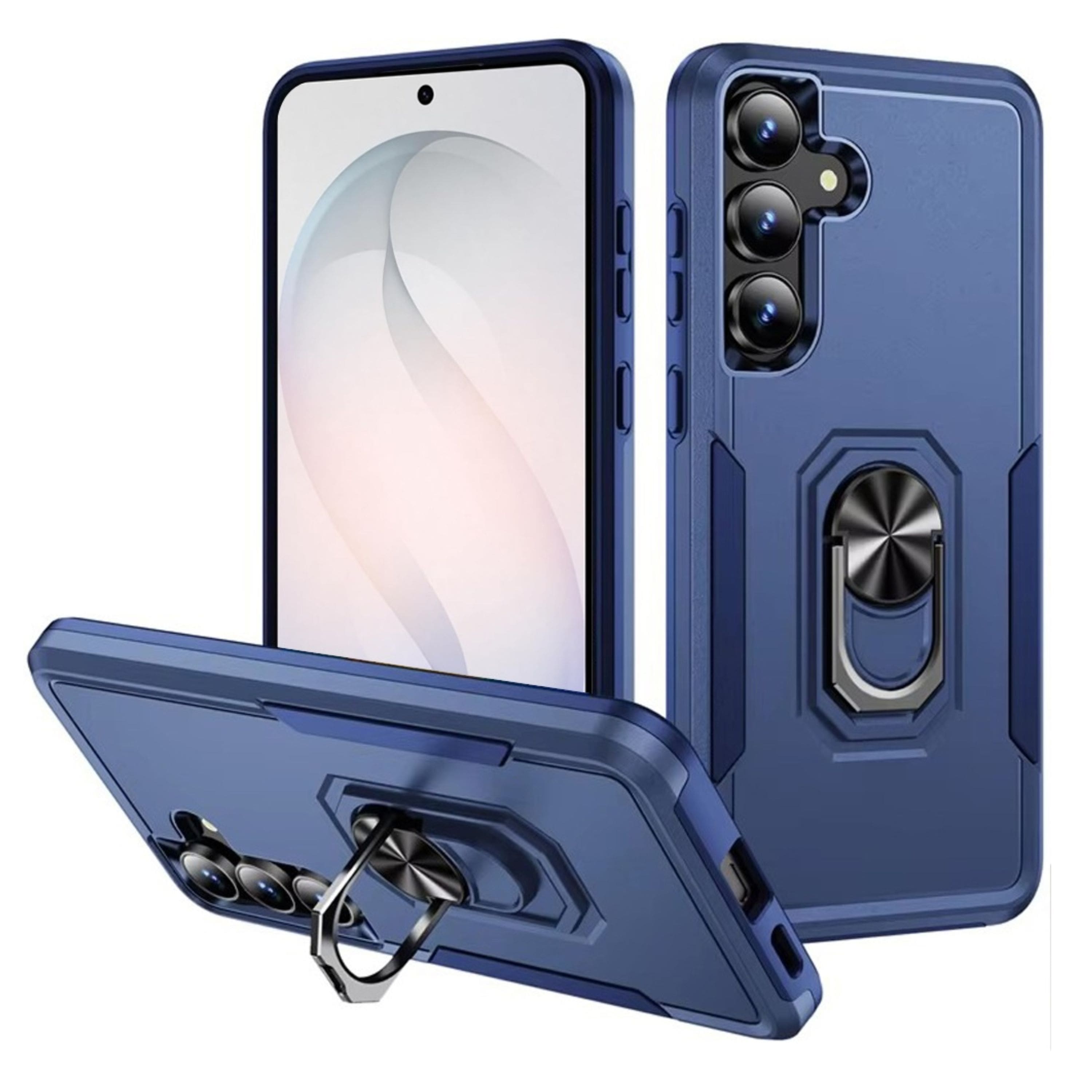 Kitcheniva - Robust Magnetic Stand Shockproof Cover Plus Tempered Glass For Samsung S26 FE - Blue price history on PriceWatchPro